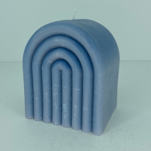 * ABSTRACT ARCH BOHO ANTHROPOLOGY CANDLES SET OF TWO NEW - Picture 3 of 4